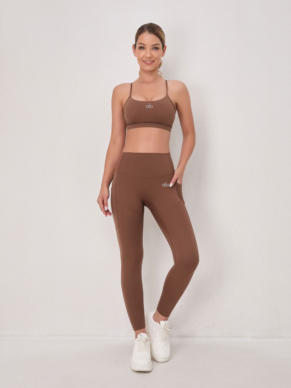 zalo3111   Women's Spring and Autumn Breathable Mesh Yoga Pants, High Waist Tight Waist, Sports yoga set Clothing