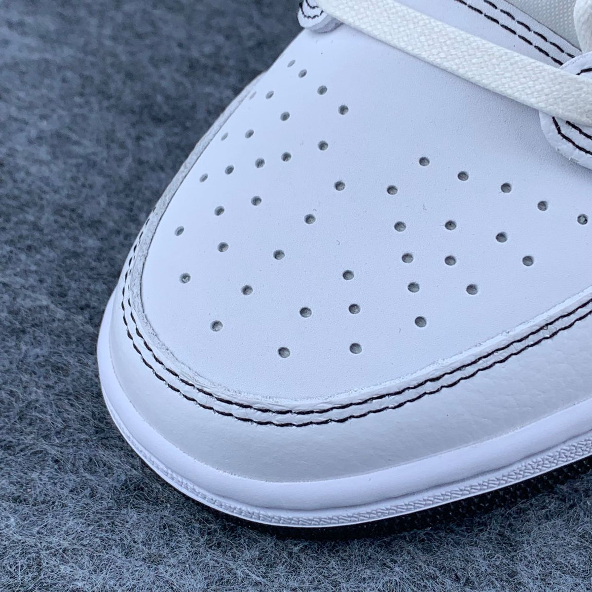 Custom Travis Scott x Air Jordan 1 Low "Phantom Stitch" Sneakers - product view 7