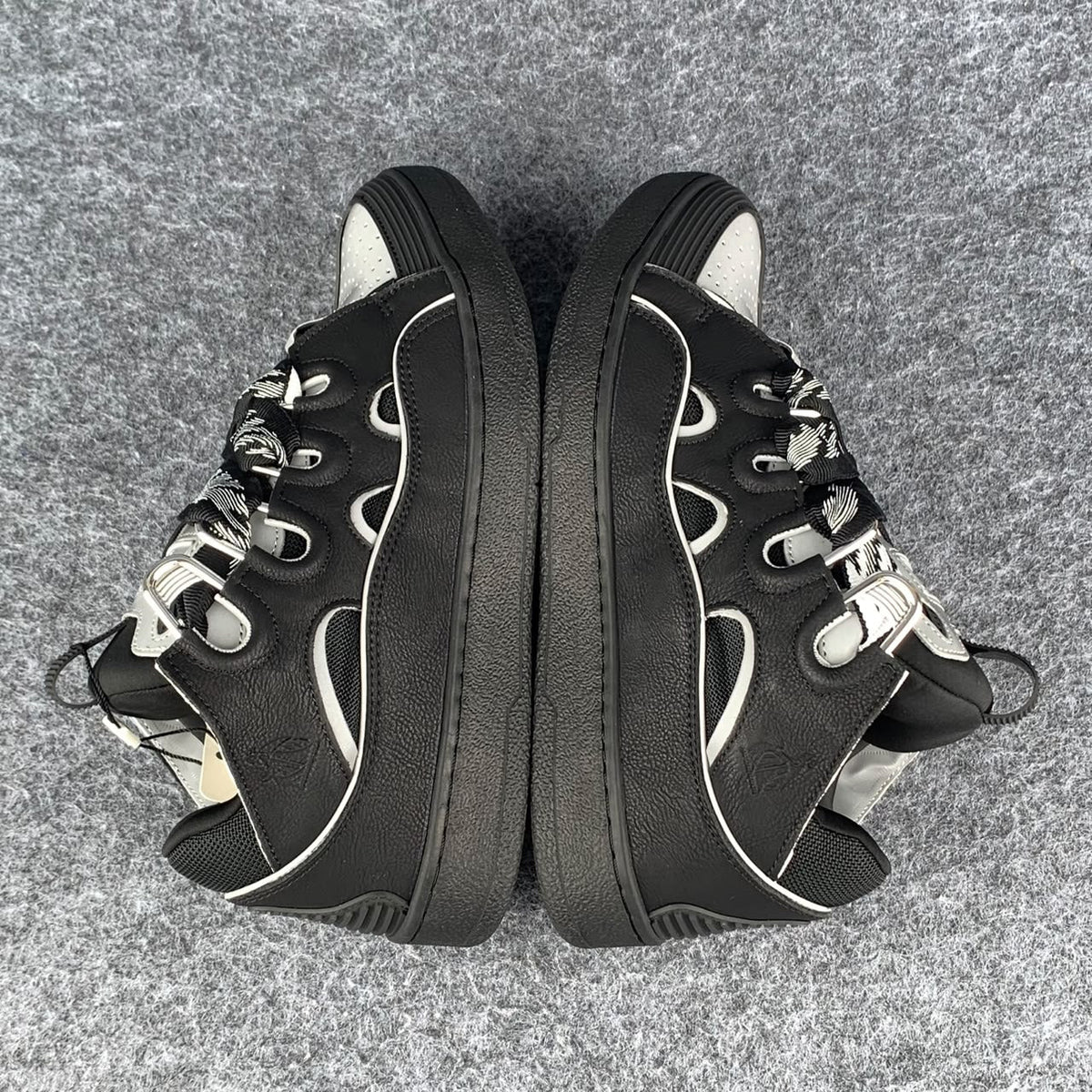 (Value Version) Lanvin Curb Sneakers 'Black Grey' - product view 3