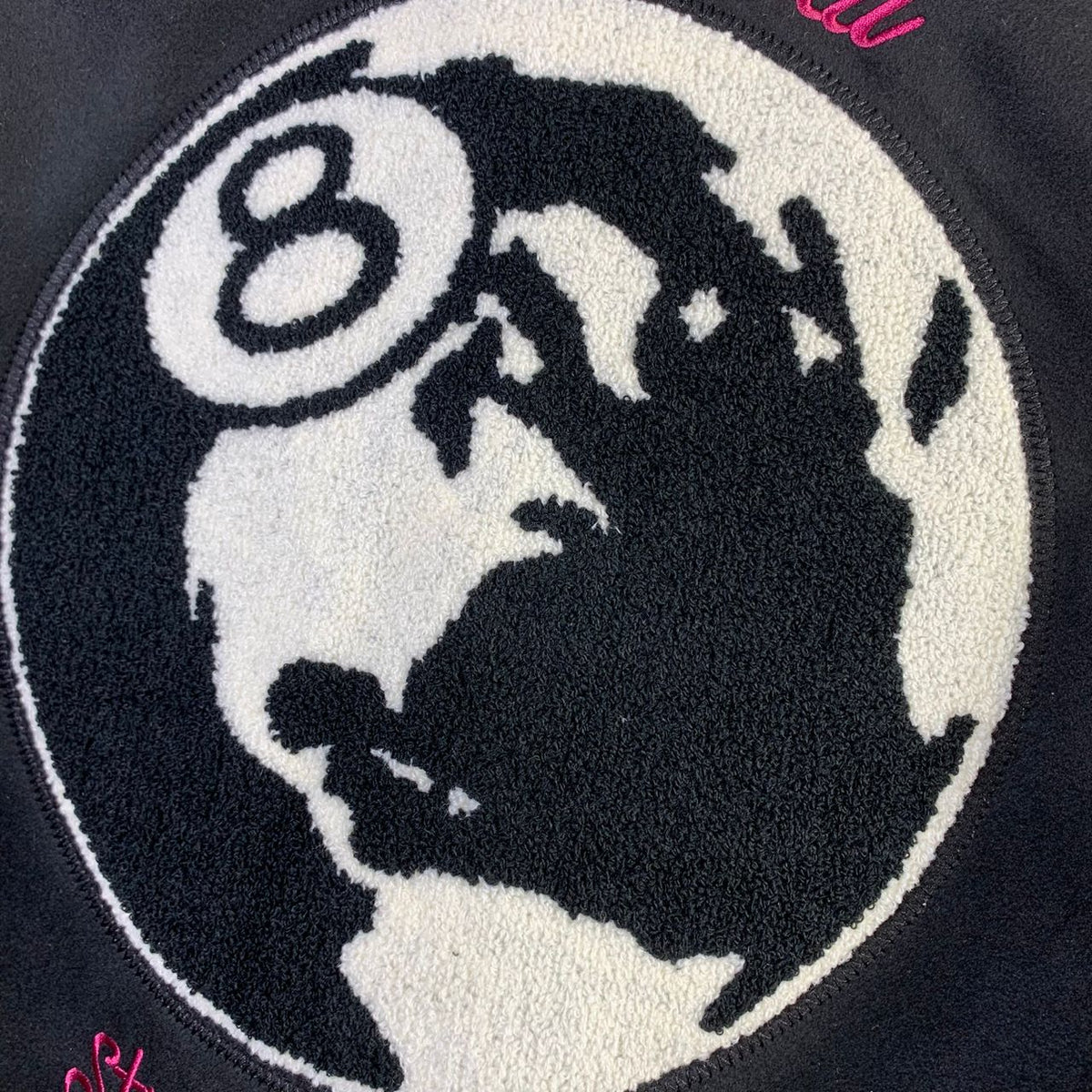Stussy 40th Anniversary Varsity Jacket 'Black' - product view 3