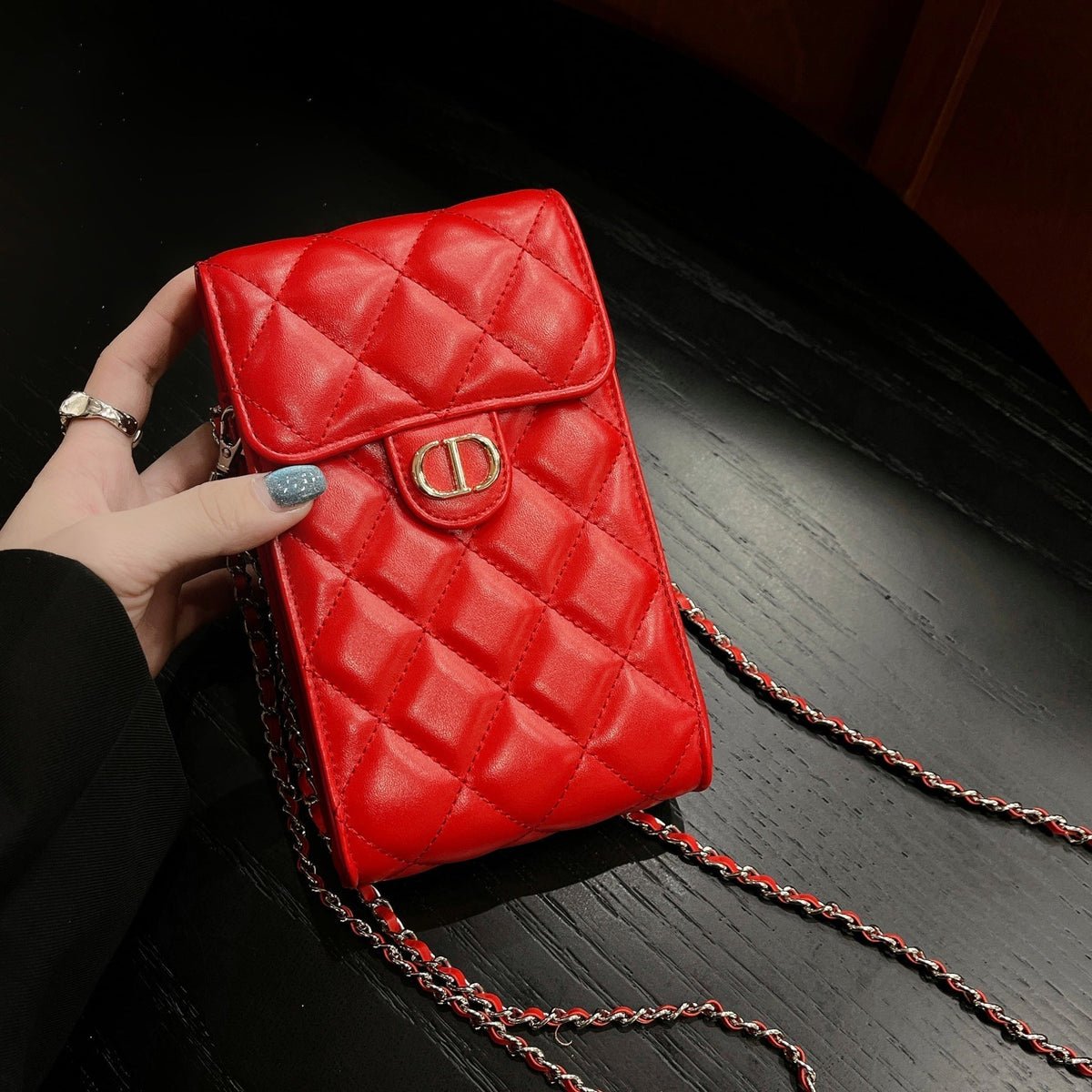 Crossbody Leather Phone Bag - product view 16