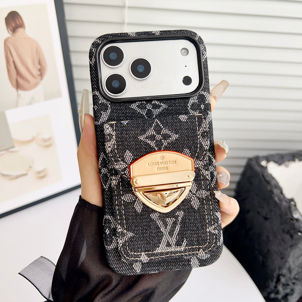 Crossbody iPhone Case with Card Pocket & Detachable Strap - product view 32