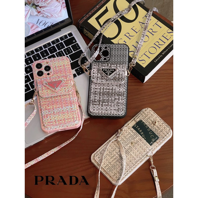Weave Card Bag Crossbody iPhone Case - product view 4
