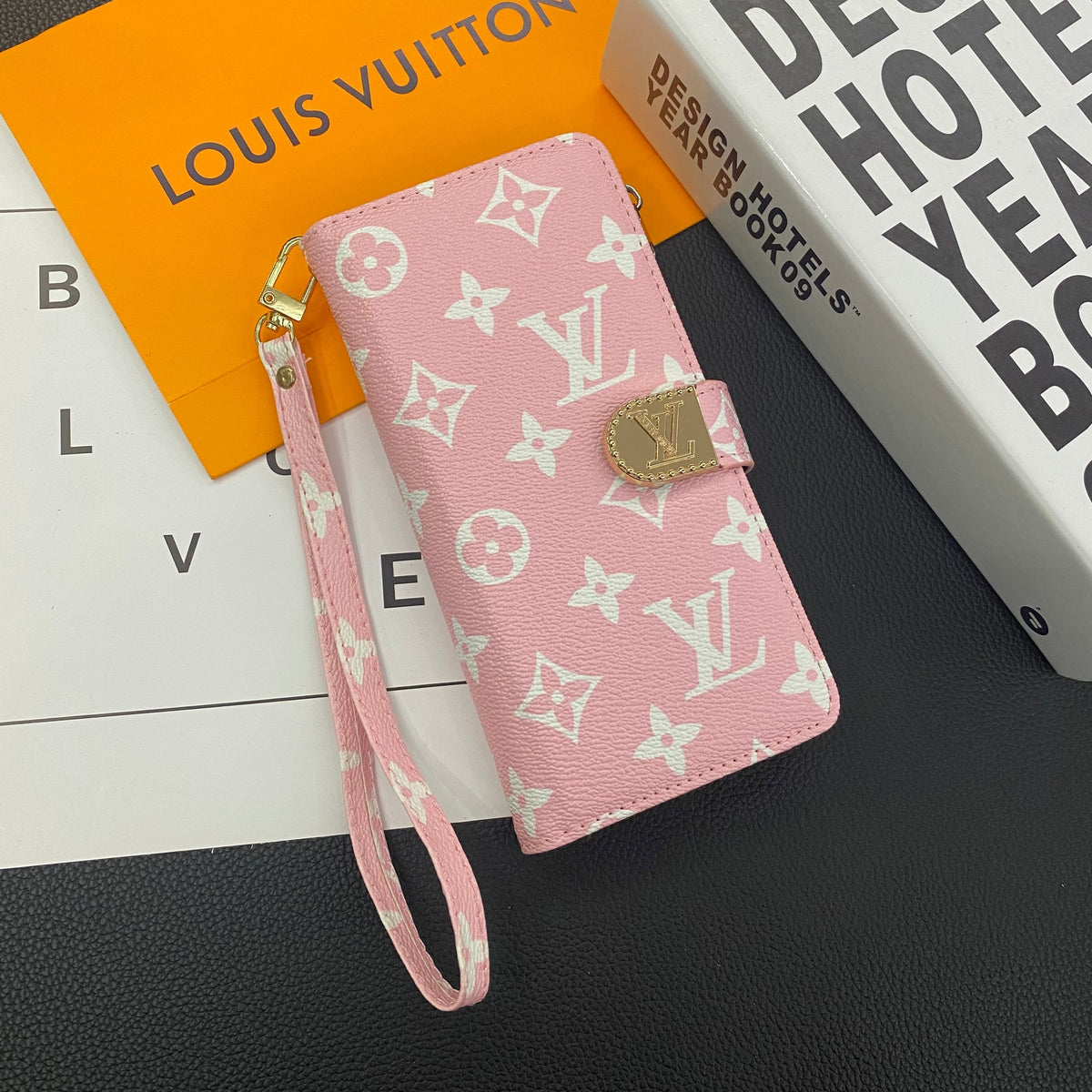 MONOGRAM CANVAS LEATHER WALLET SAMSUNG MOBILE PHONE CASE - product view 6