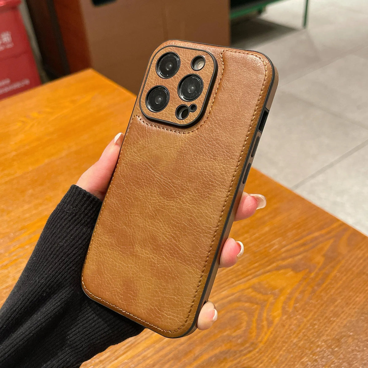 Vintage Leather iPhone Case - product view 7