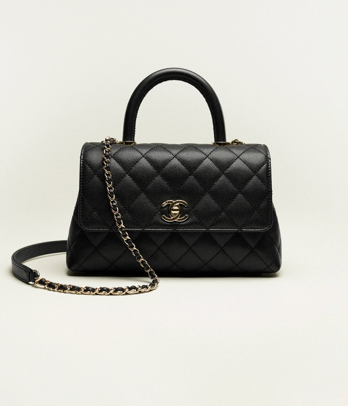 Caviar C Handle Flap Bag - product view 1