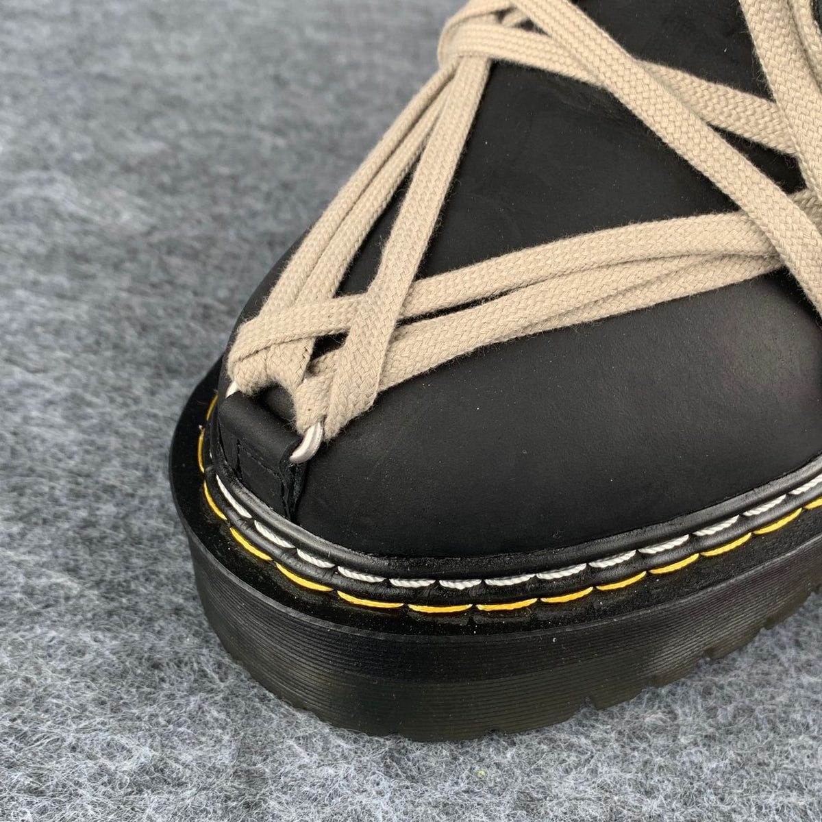 Dr. Martens x Rick Owens Wmns DRKSHDW 1460 Quad Sole Megalace Boot 'Black' - product view 7
