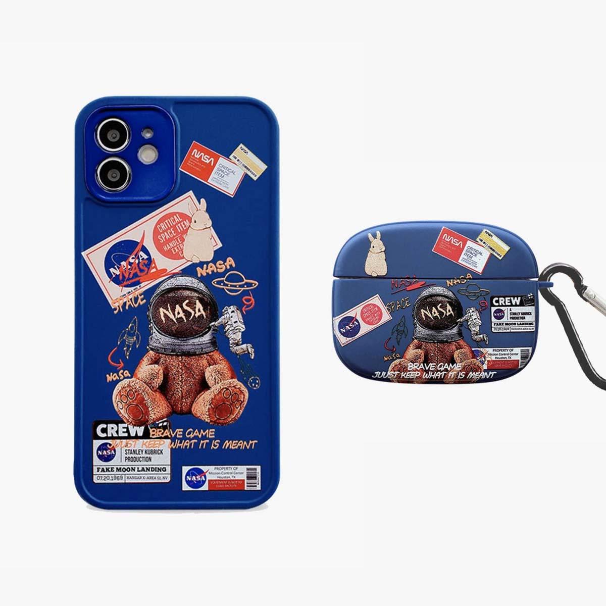 Limited Blue Astronaut Phone & AirPods Case - product view 3