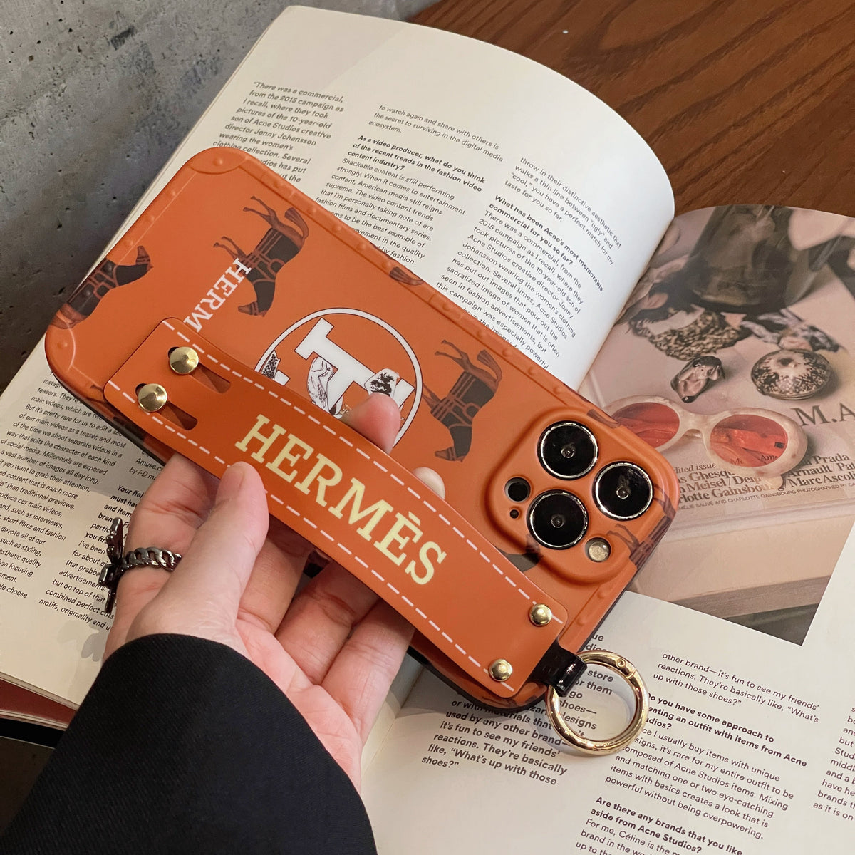 H Wristband iPhone Case - product view 7