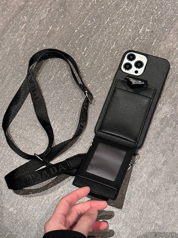 Crossbody Leather iPhone Case - product view 4