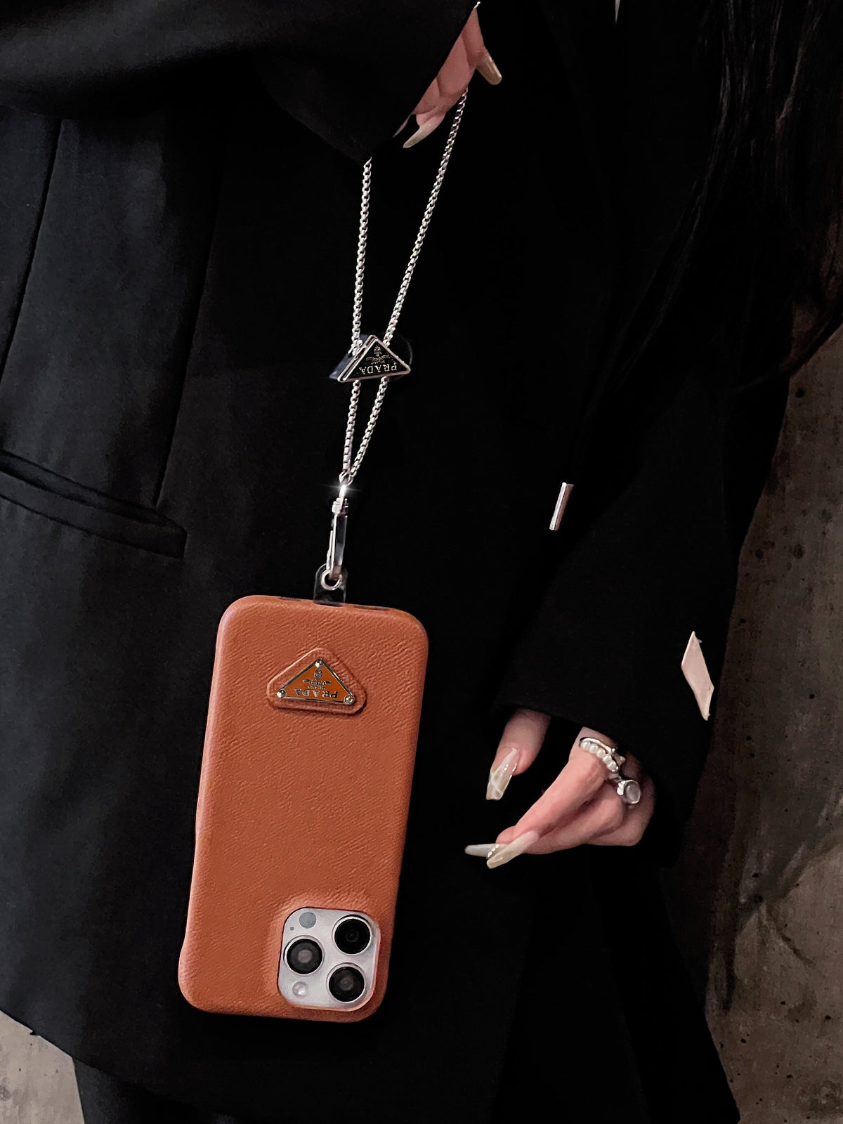 Leather Crossbody iPhone Case - product view 4