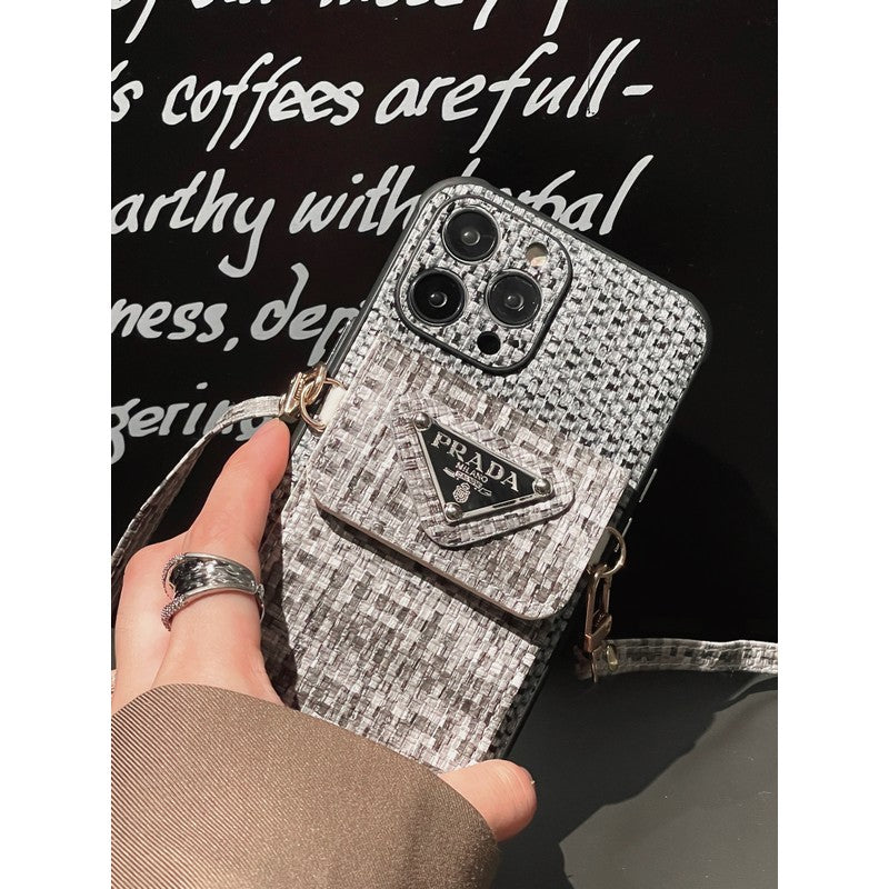 Weave Card Bag Crossbody iPhone Case - product view 12