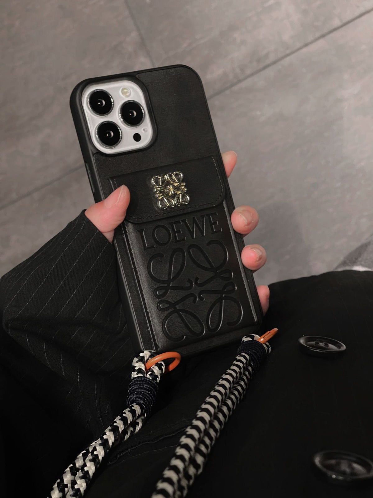 Loe Card Holder Leather iPhone Case - product view 9