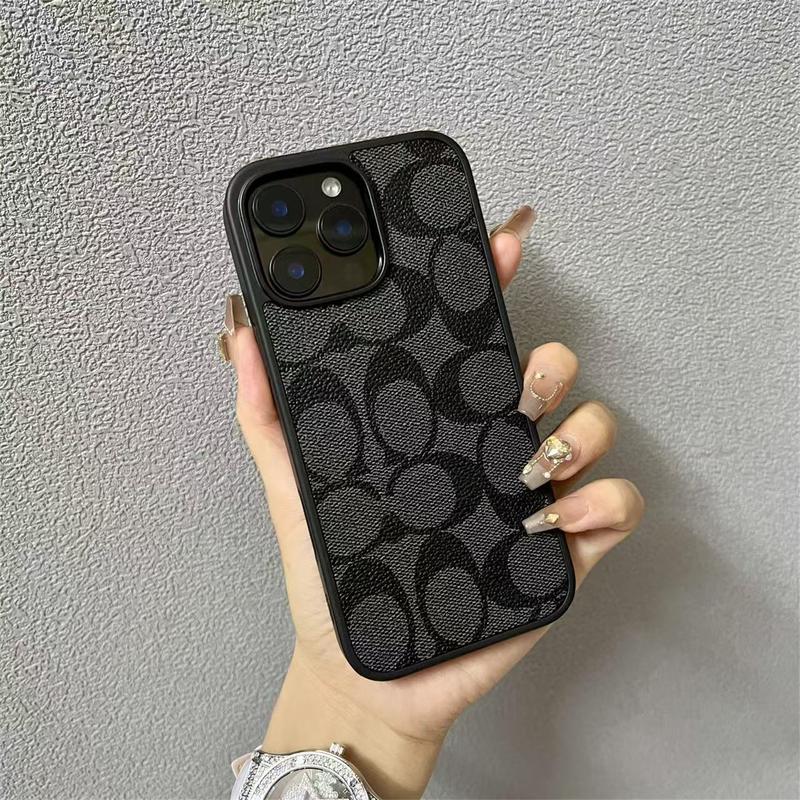 Soft Leather-Texture Protective iPhone Case - product view 2