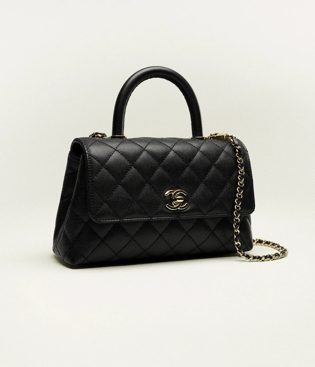 Caviar C Handle Flap Bag - product view 2