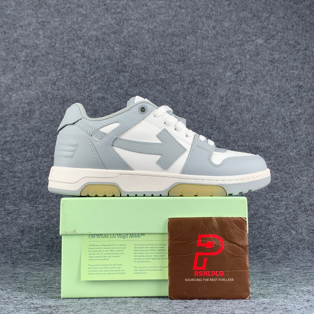 Off-White Out of Office Sneakers 'Grey White' - product view 1