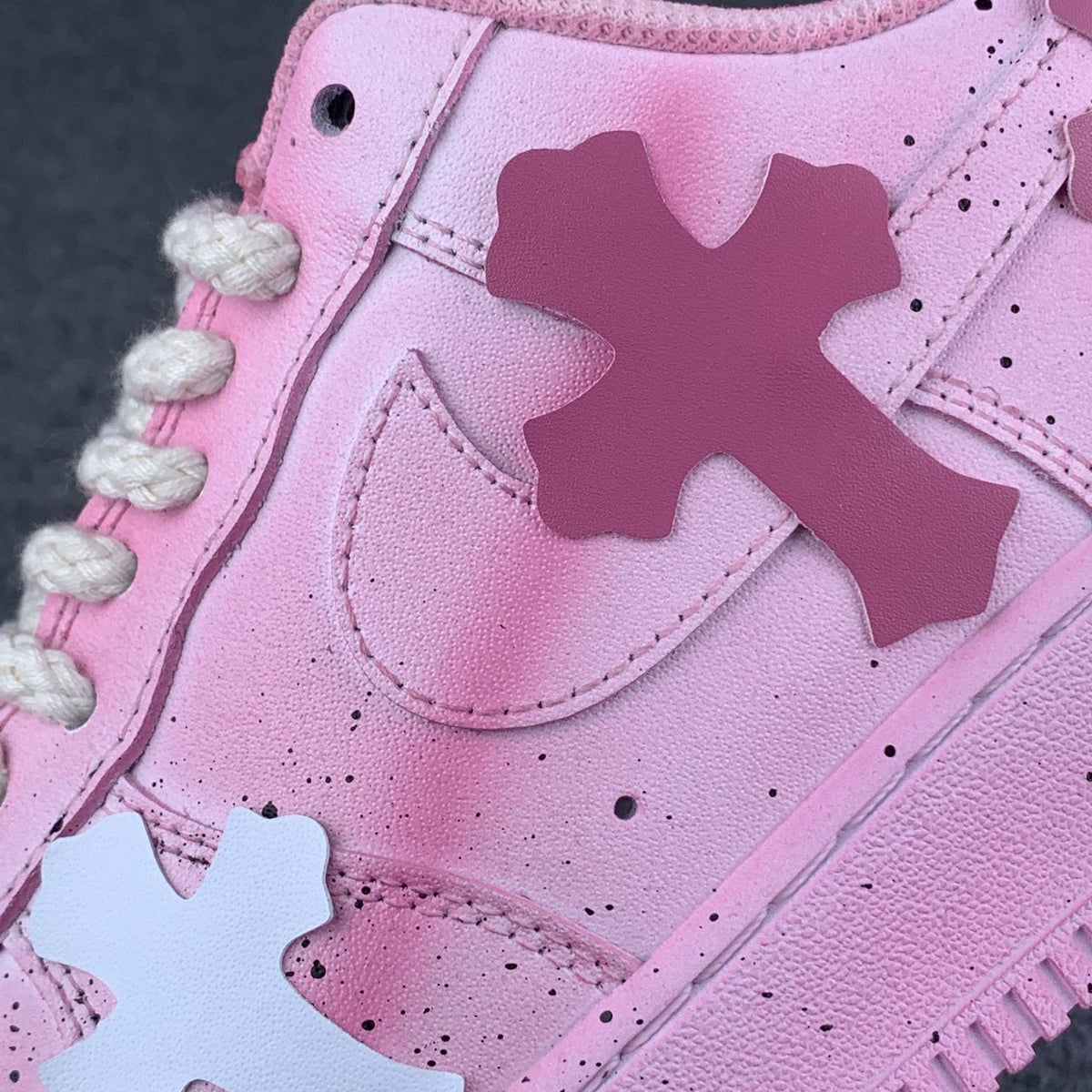 (Custom) Chrome Hearts x Air Force 1 Sneakers 'Barbie Pink' - product view 8
