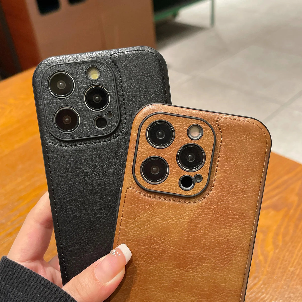 Vintage Leather iPhone Case - product view 15