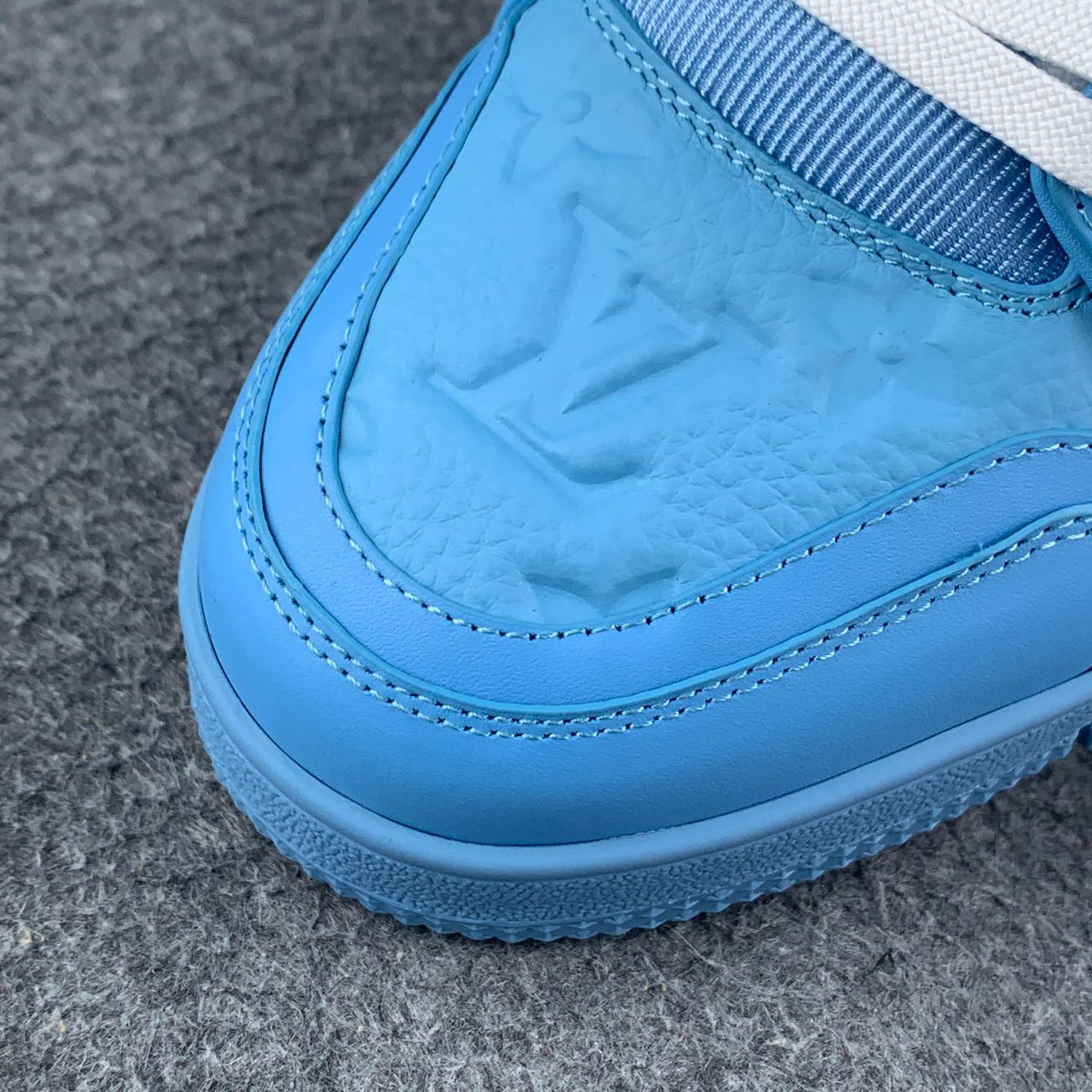 LV Trainer Sneakers 'Embossed Monogram - Blue' - product view 7