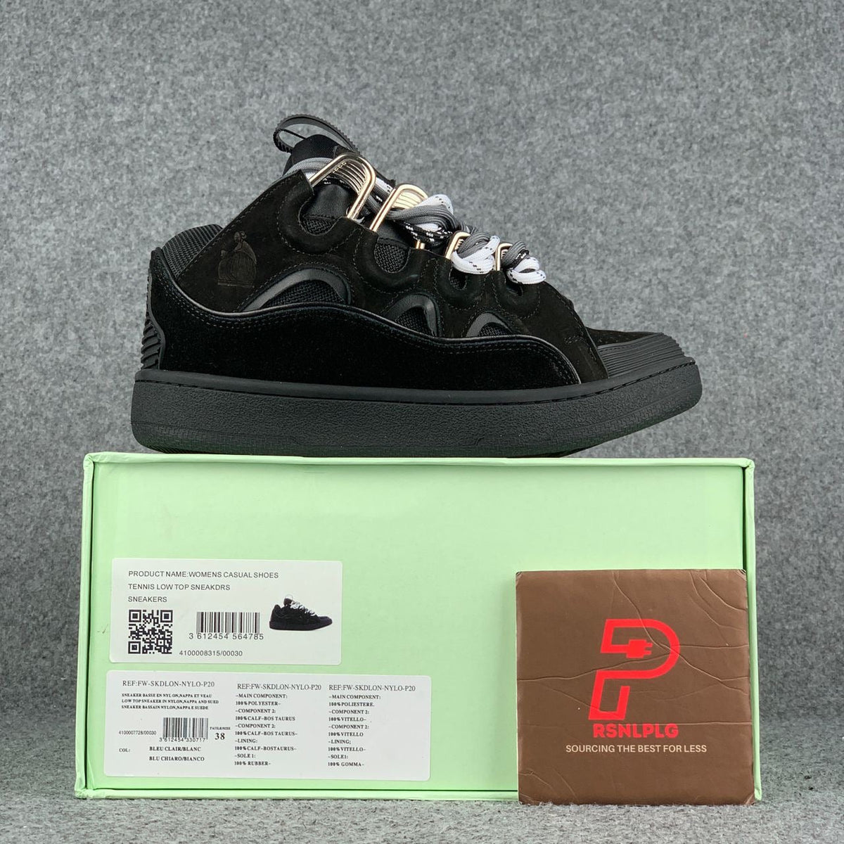 Lanvin Curb Sneakers 'Black' - product view 1