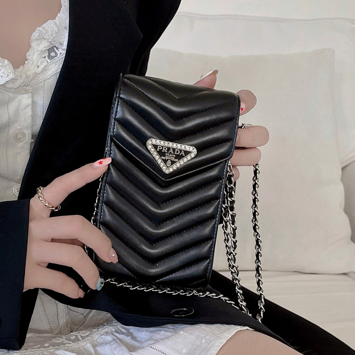 Crossbody Leather Phone Bag - product view 1