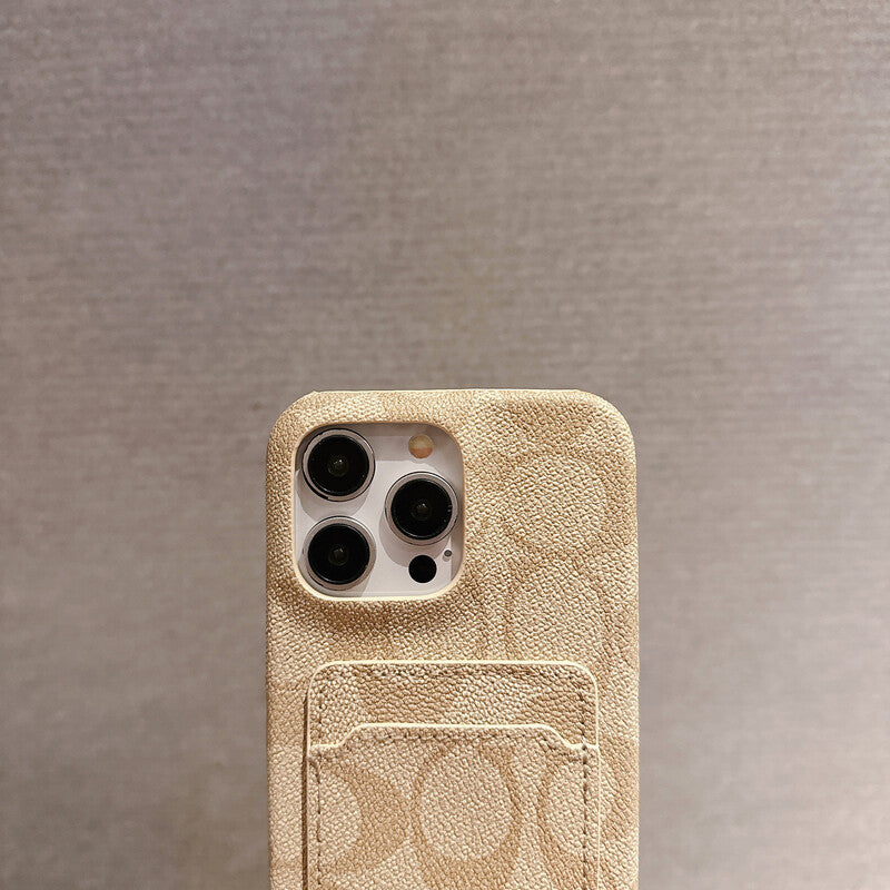 Classic Classic iPhone Case With Card Holder White -JQB240330 - product view 3