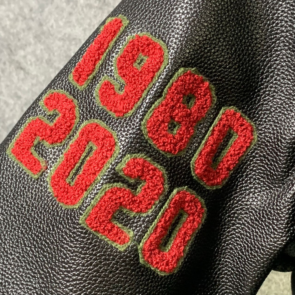 Stussy 40th Anniversary Varsity Jacket 'Black' - product view 10