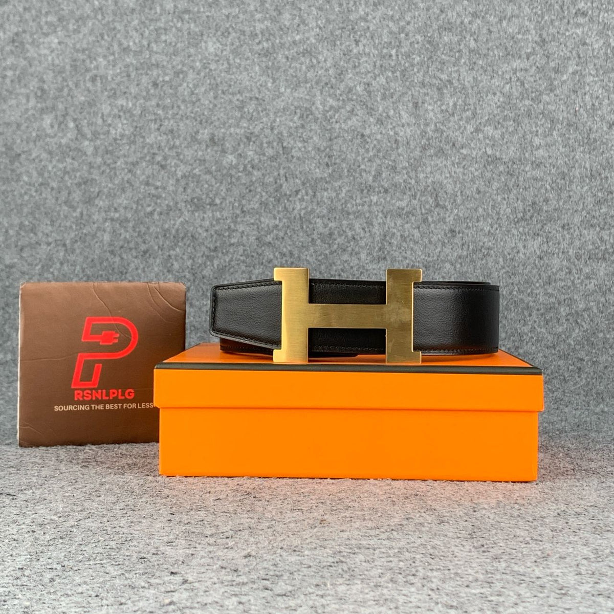 H Constance Reversible Leather Belt ´Black/Chocolate Brown´ - product view 1