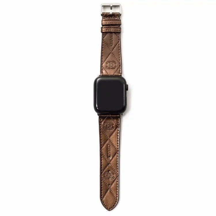 GLOSSY LEATHER APPLE WATCH BAND - product view 12