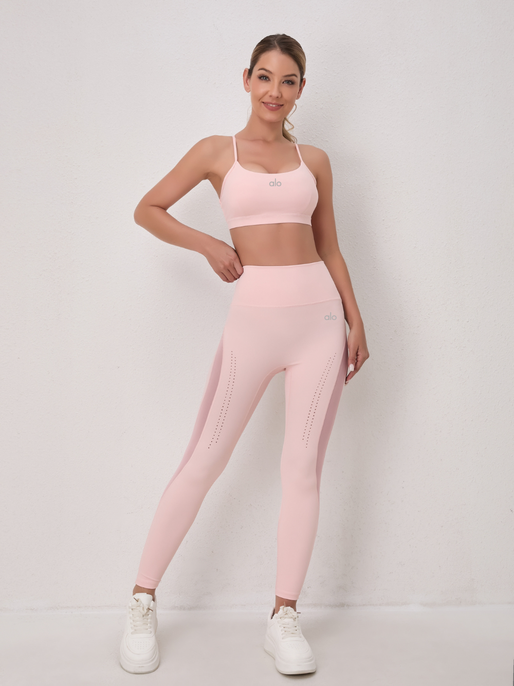 zalo3111   Women's Spring and Autumn Breathable Mesh Yoga Pants, High Waist Tight Waist, Sports yoga set Clothing
