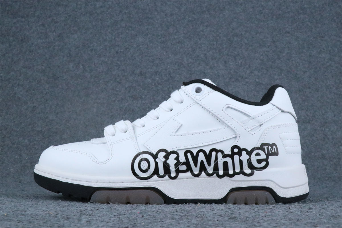 Off-White Out of Office Logo Print Sneakers 'White Black' - product view 1
