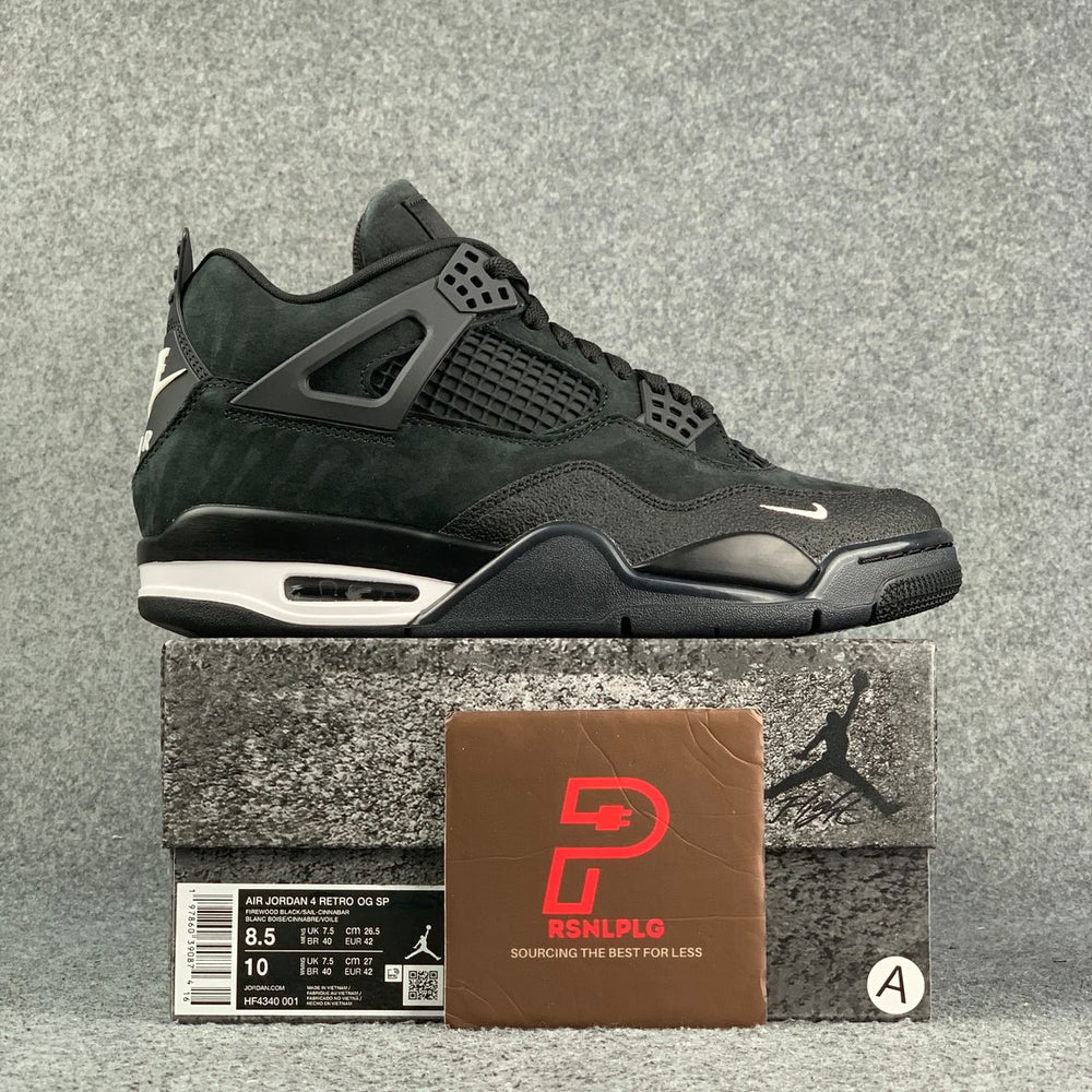 (Custom) Jordan 4 Retro OG SP Brick by Brick "Black" Sneakers - product view 1