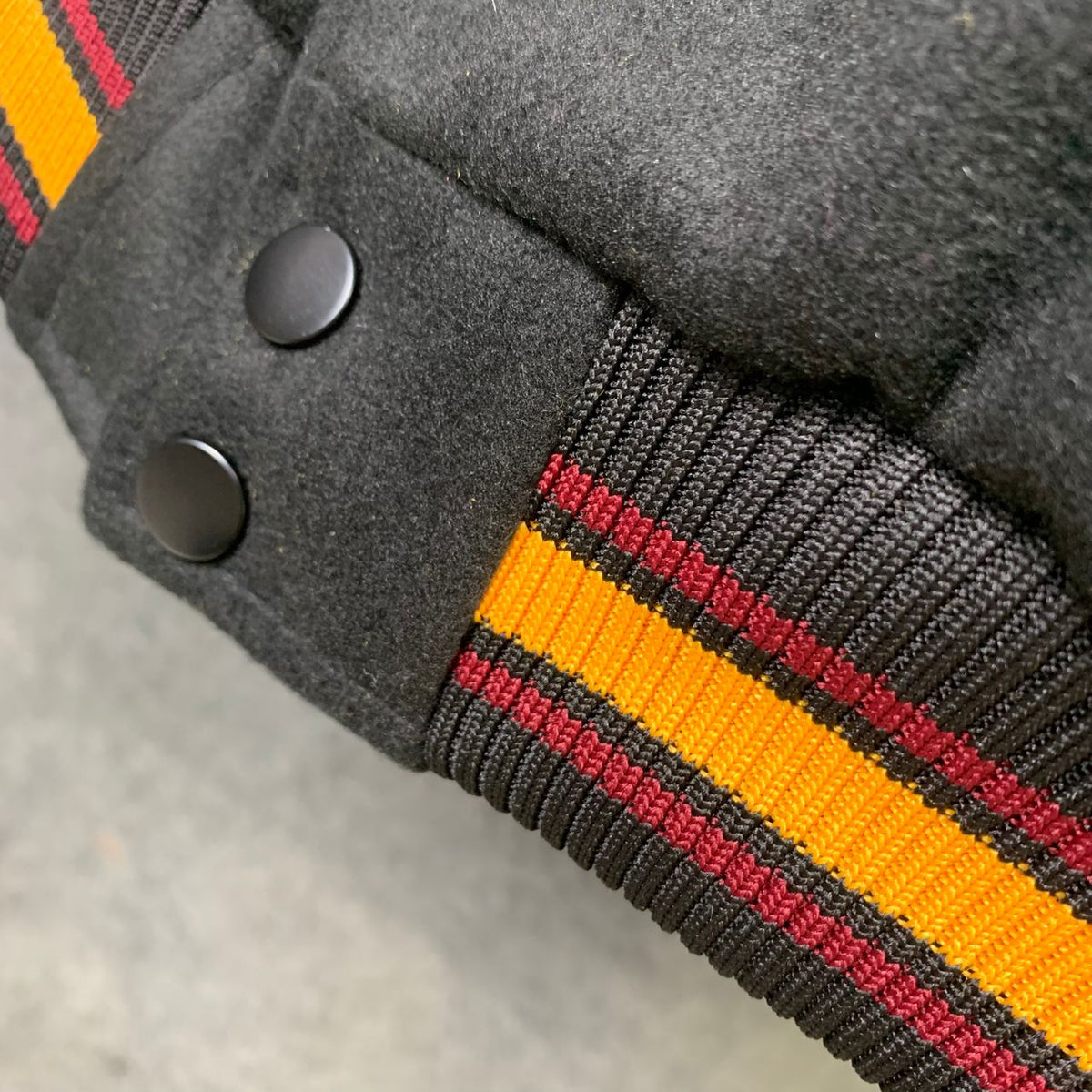 Stussy 40th Anniversary Varsity Jacket 'Black' - product view 6