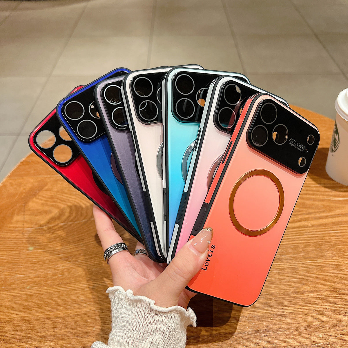 MagSafe Magnetic Gradient Phone Case with Lens Protection - product view 2