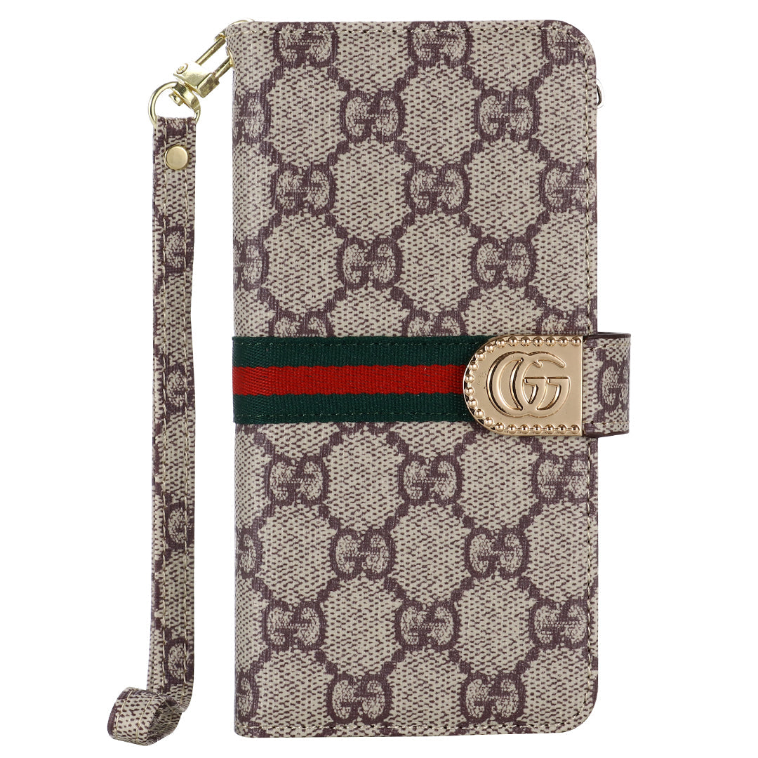 MONOGRAM CANVAS LEATHER WALLET SAMSUNG MOBILE PHONE CASE - product view 9