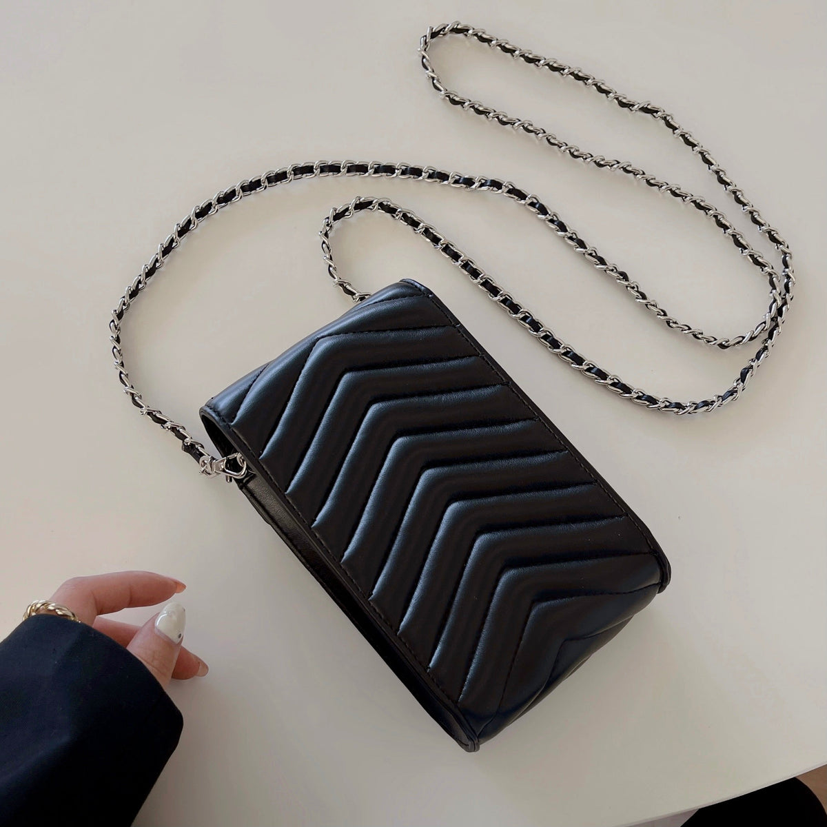 Crossbody Leather Phone Bag - product view 8
