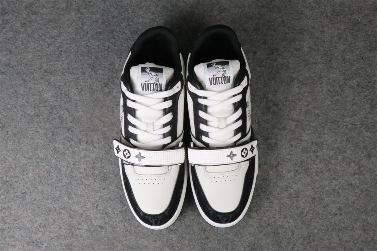 LV Trainer Low Sneakers 'Velcro Strap - Black Monogram Denim' - product view 13