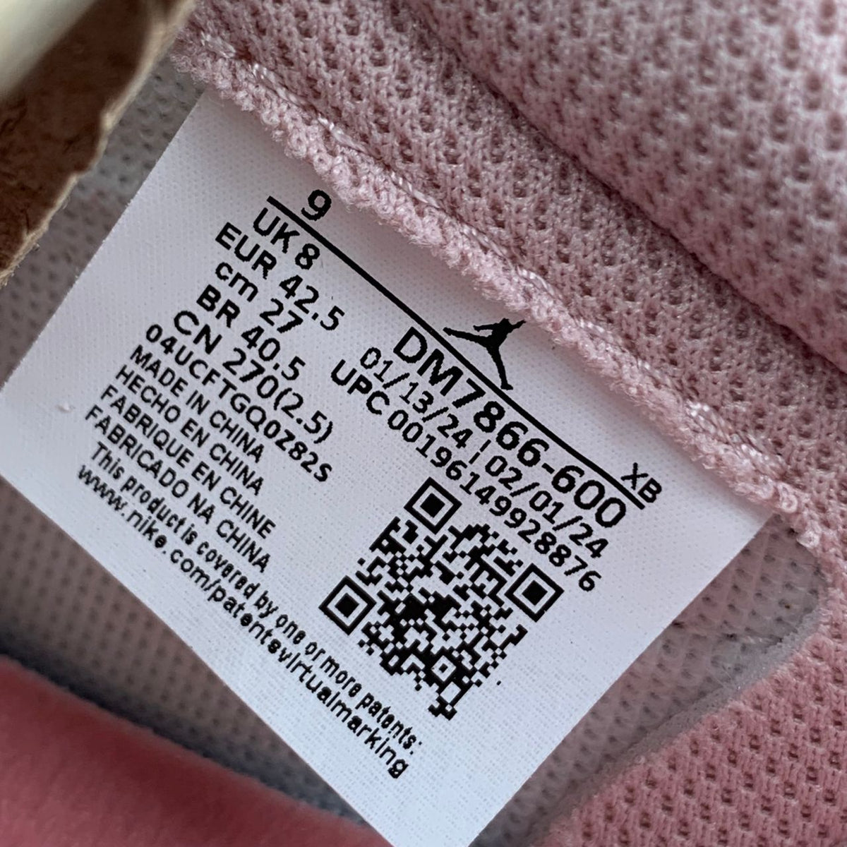 (Custom) Travis Scott x Air Jordan 1 Low OG SP Sneakers 'Sail Shy Pink' - product view 11