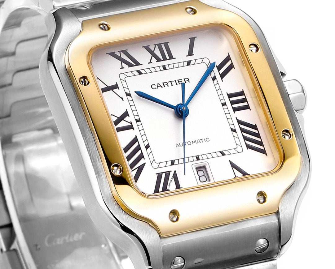 Santos Stainless Steel & Yellow Gold 39.8MMx47.5MM Watch (W2SA0009) - product view 2