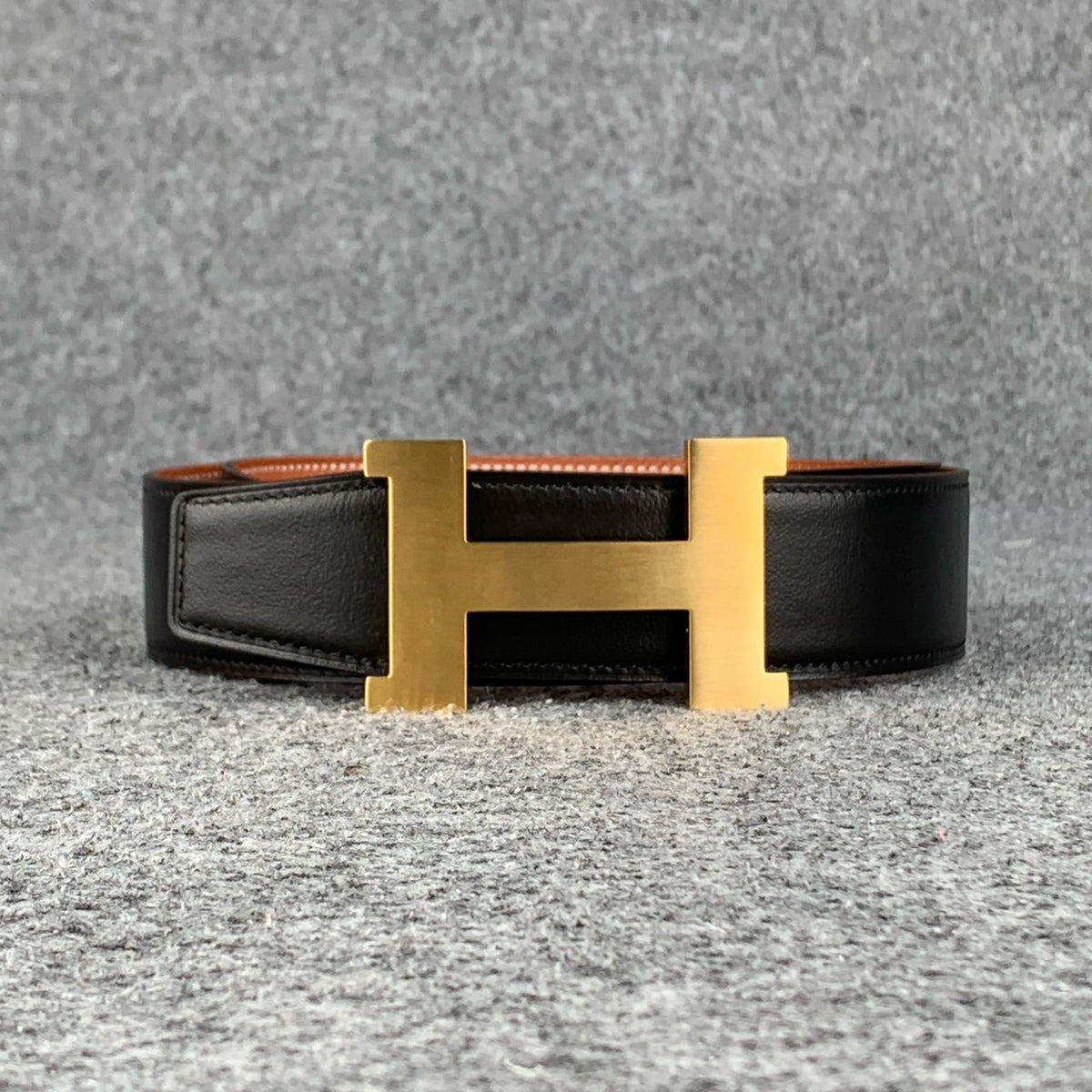 H Constance Reversible Leather Belt ´Black/Chocolate Brown´ - product view 2
