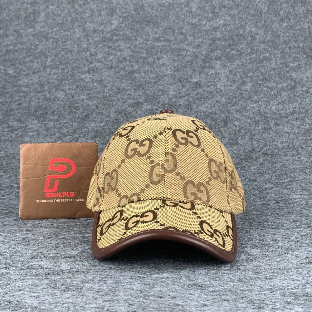 Gucci Jumbo GG Canvas Baseball Hat 'Camel/Ebony' - product view 1
