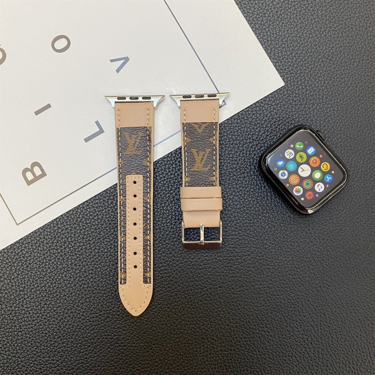 APPLE WATCH STRAP STITCHING MONOGRAM LEATHER - product view 7
