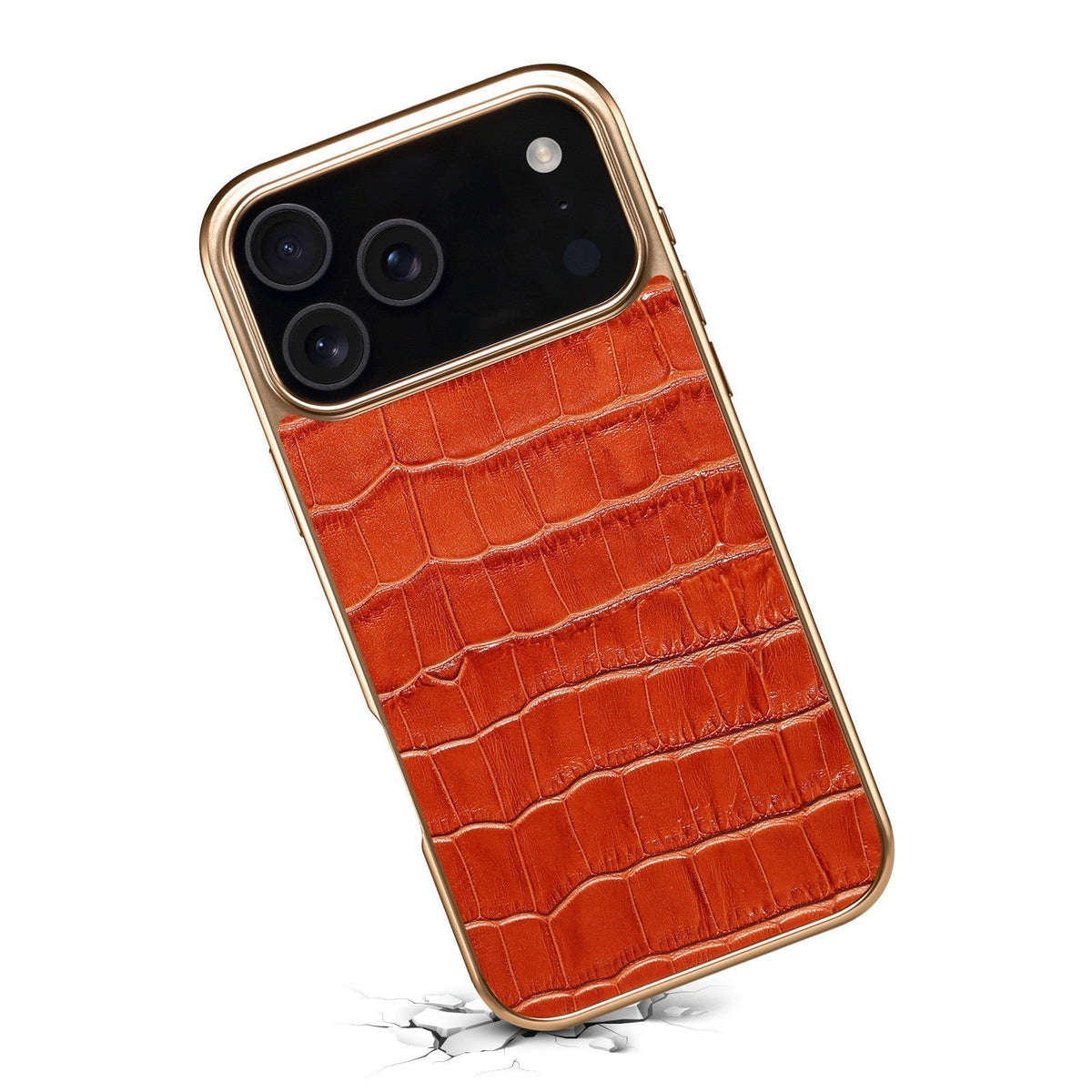 Croc-Embossed Leather Case for iPhone Case - product view 1