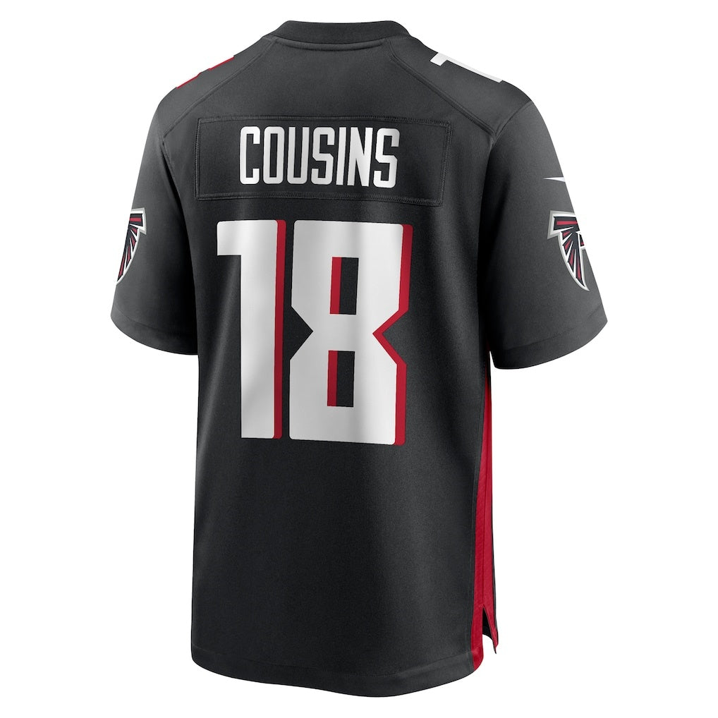 American Football Jersey | A.Falcons #18 Kirk Cousins Black Game Player Stitched Football American Jersey - image 1