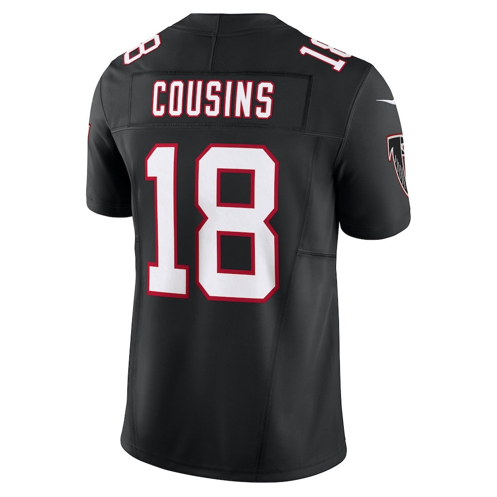 American Football Jersey | A.Falcons #18 Kirk Cousins Black Vapor F.U.S.E. Limited Stitched Football American Jersey - image 1