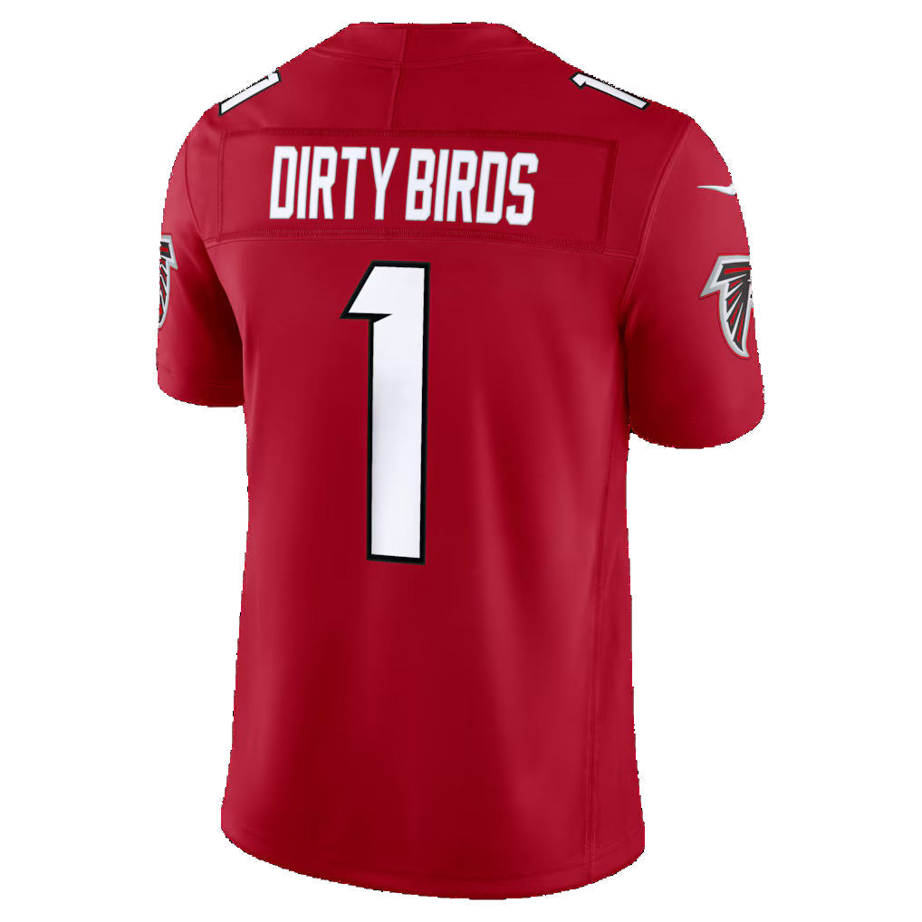 American Football Jersey | A.Falcons #1 Dirty Birds Red Team Vapor F.U.S.E. Stitched Limited - image 1