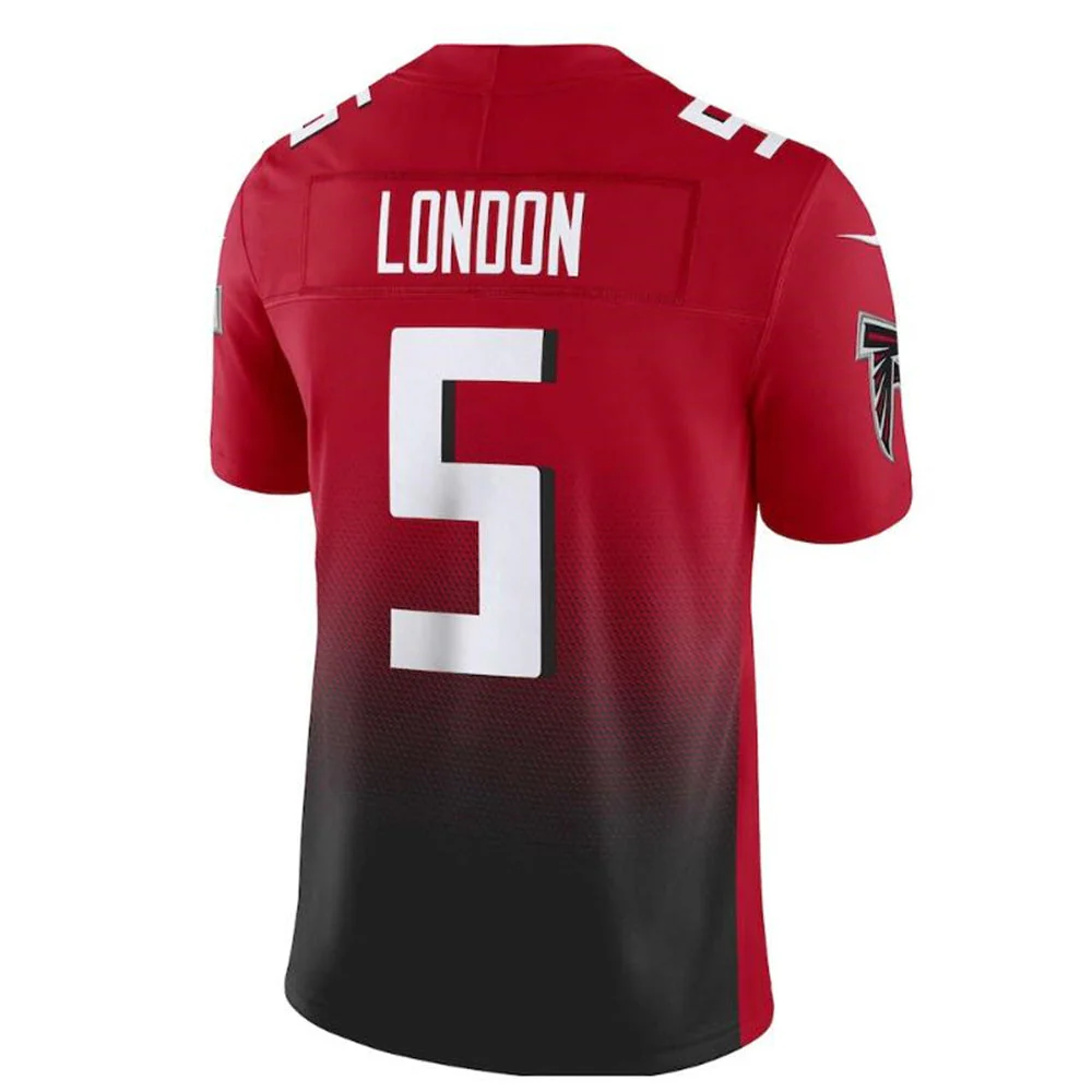 American Football Jersey | A.Falcons #5 Drake London Red Vapor F.U.S.E. Limited Jersey Stitched American Football Jerseys - image 1