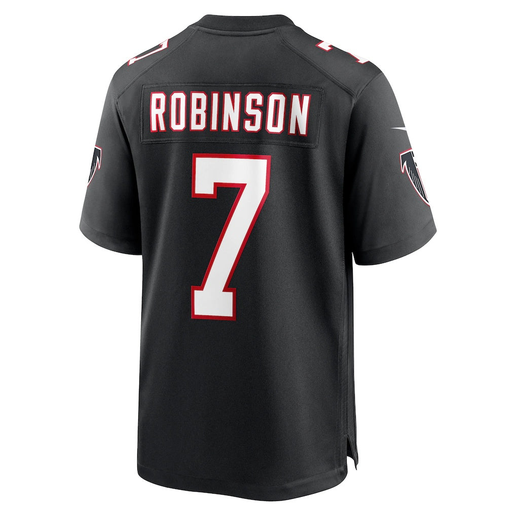 American Football Jersey | A.Falcons #7 Bijan Robinson Black Throwback Game Stitched Football American Jersey - image 1