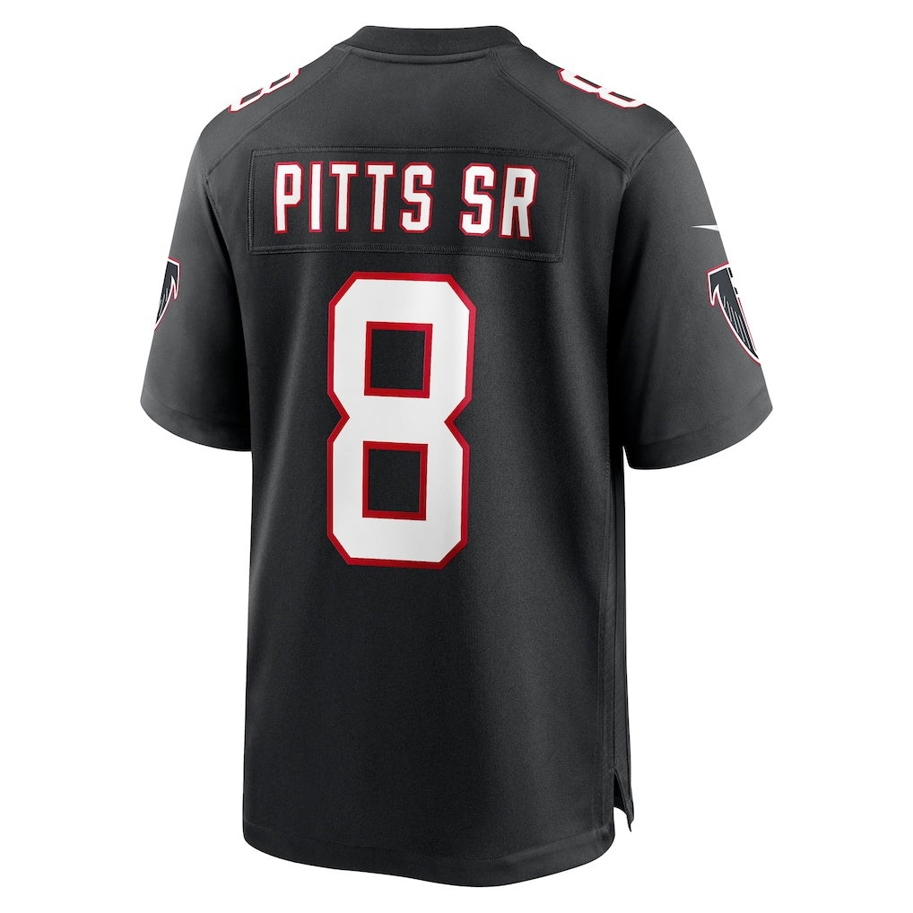 American Football Jersey | A.Falcons #8 Kyle Pitts Sr. Black Alternate Game Stitched Football American Jersey - image 1