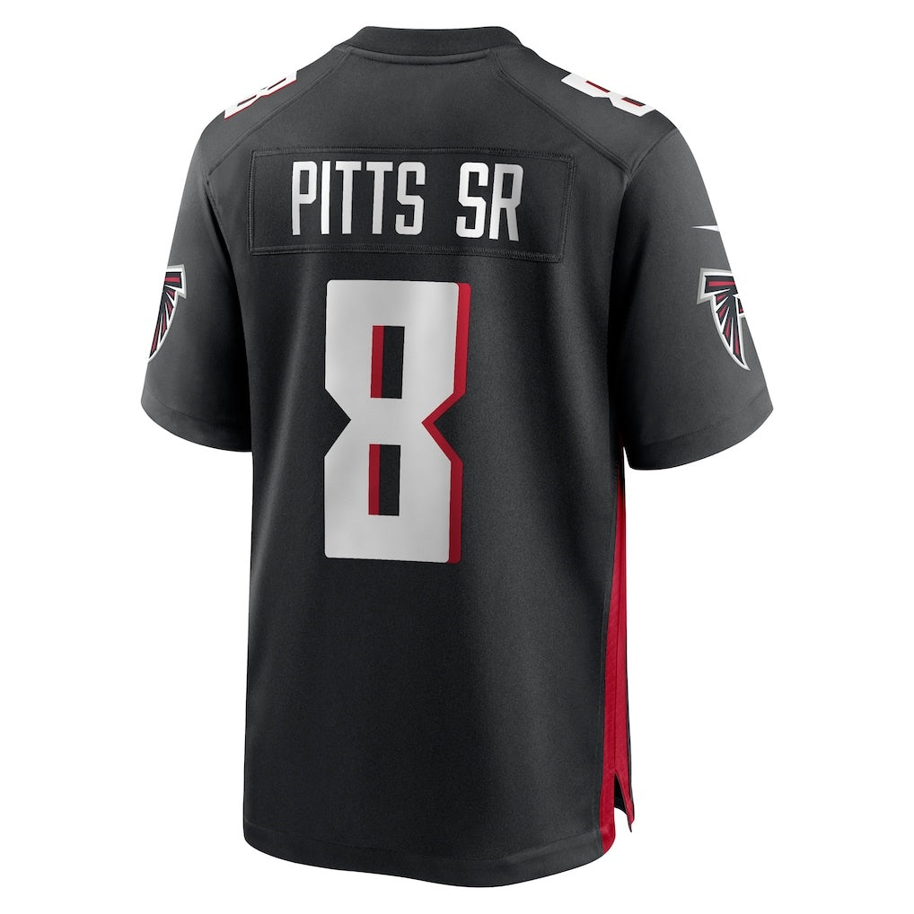 American Football Jersey | A.Falcons #8 Kyle Pitts Sr. Black Team Game Stitched Football American Jersey - image 1